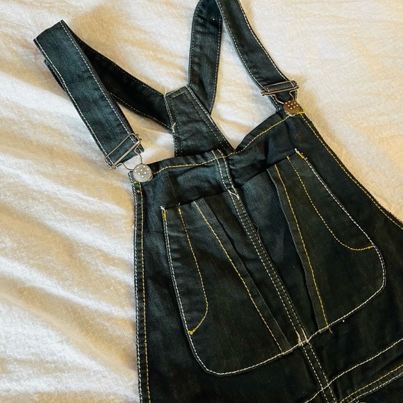 Black denim dungaree - Picture 3 of 7